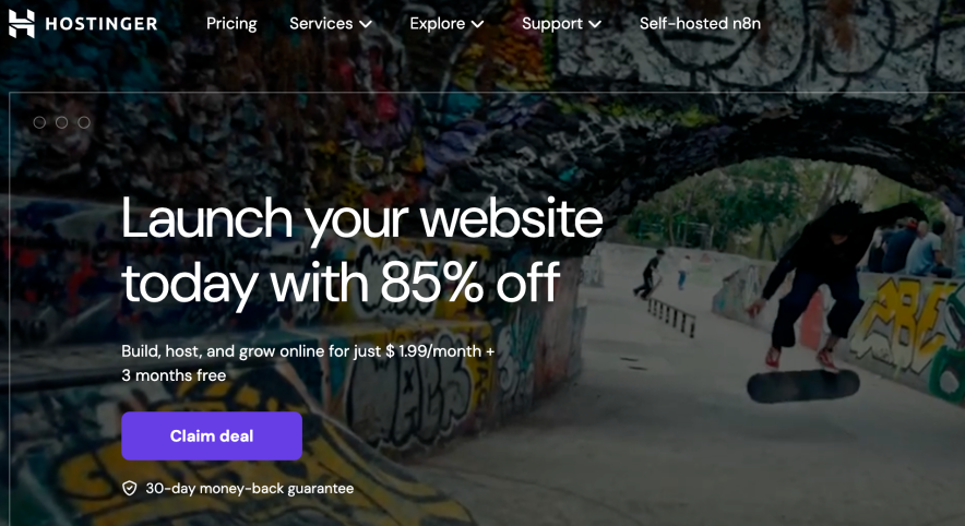 1 Hostinger - Best web hosting for small businesses