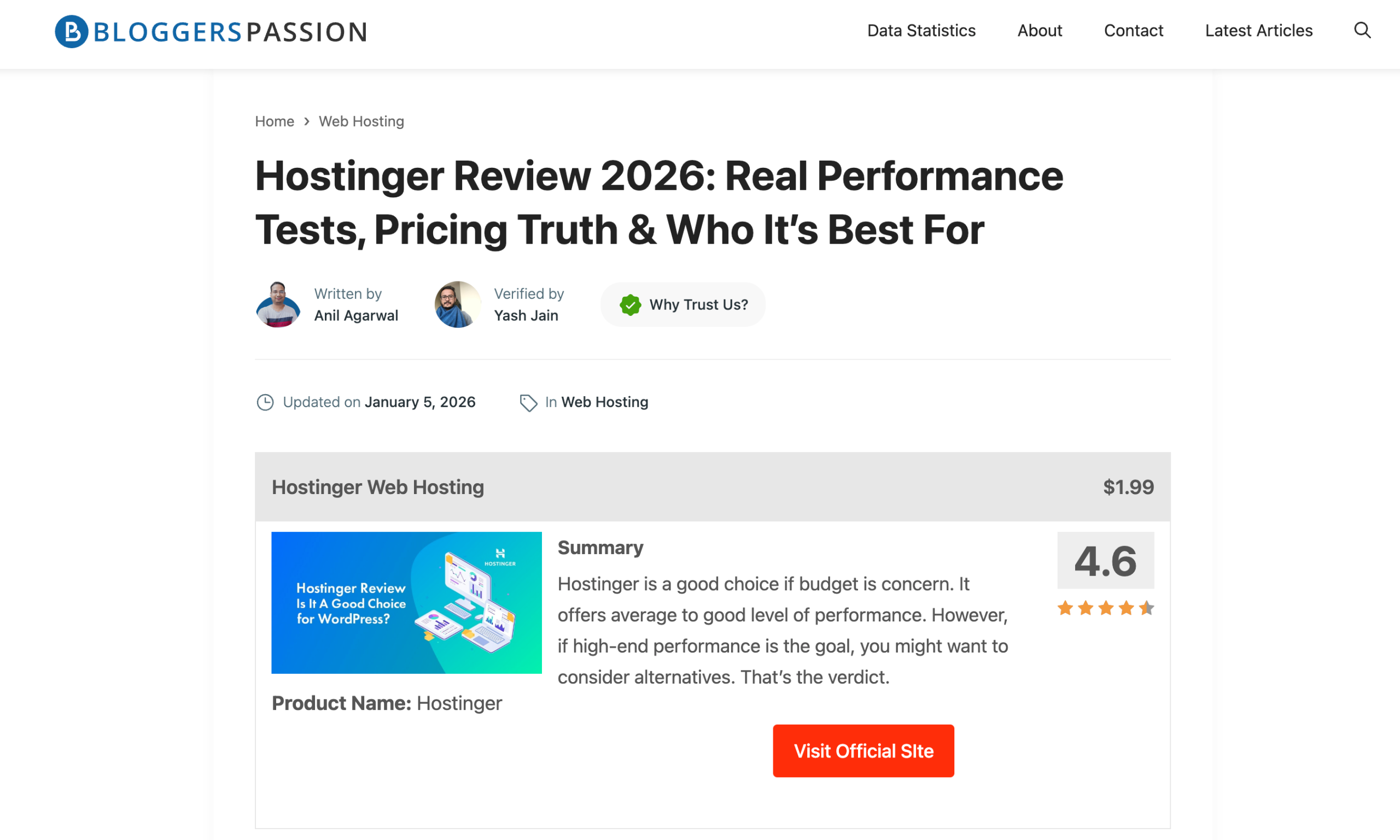 hostinger review