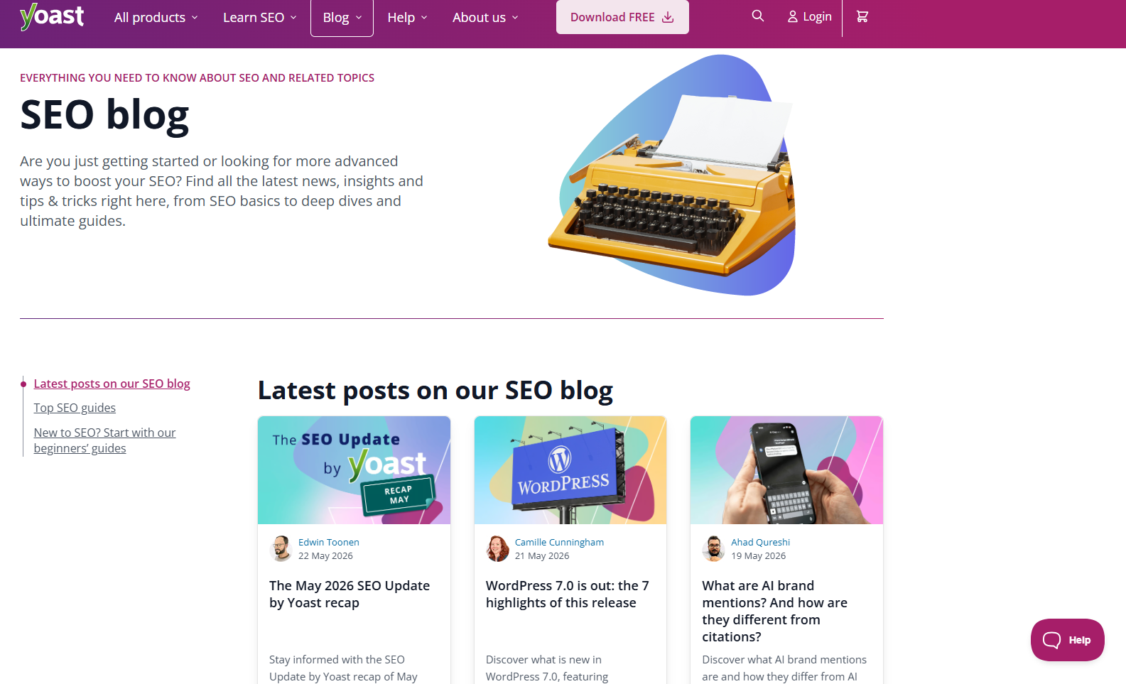 Yoast is best WordPress blog