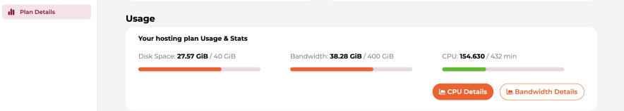 website resources monitoring in wpx dashboard is a simple process