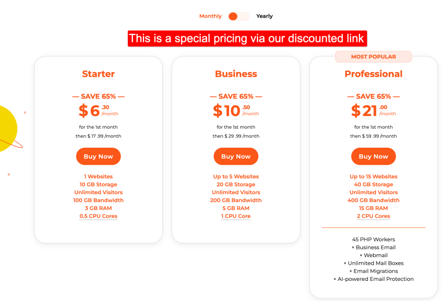 wpx hosting plan pricing