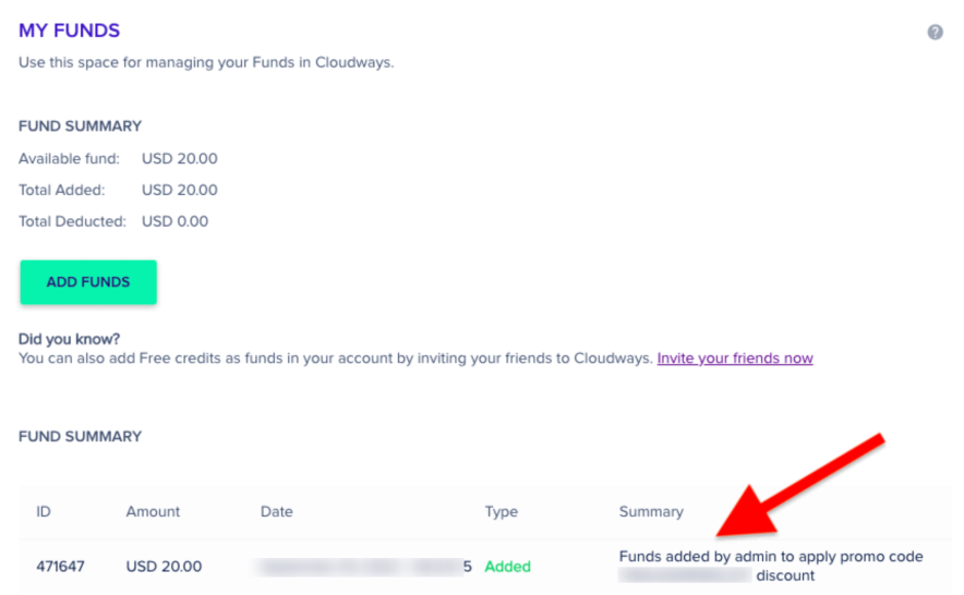 cloudways coupon has been redeemed