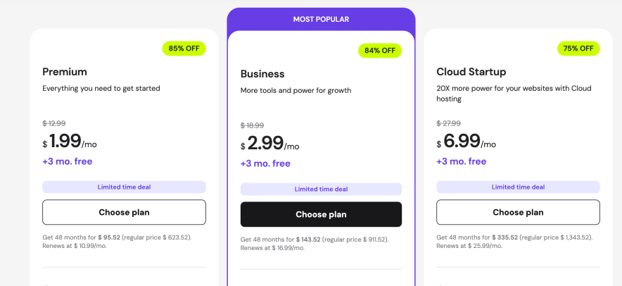 hostinger free domain plans