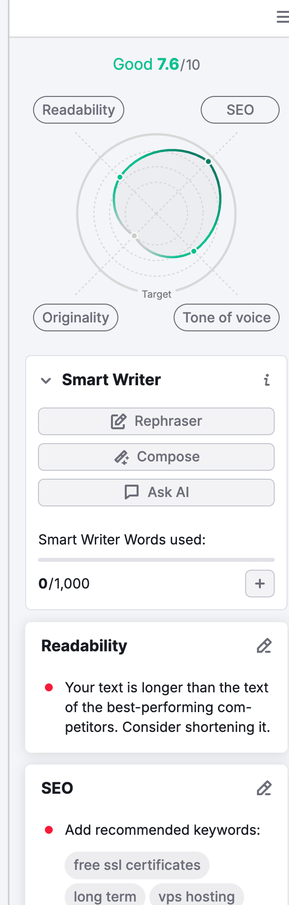 semrush writing assistant seo writing assistant