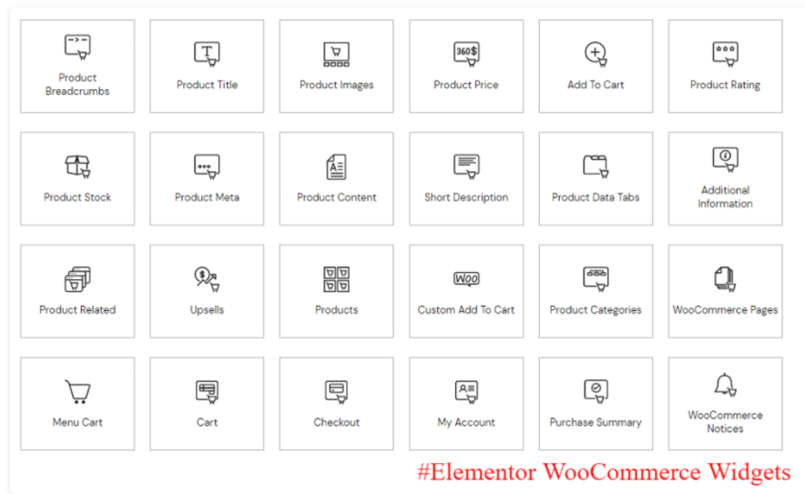 Elementor Woocommerce Widgets