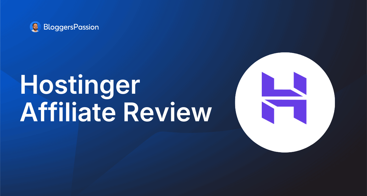 Hostinger Affiliate Review Cover
