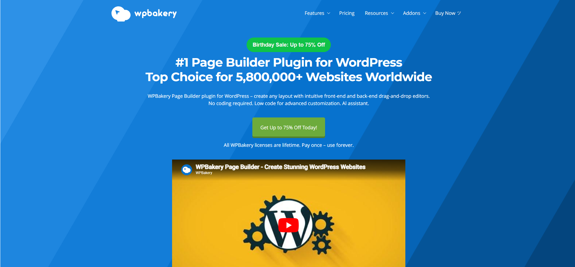 WPBakery Frontend Editor Elements Window