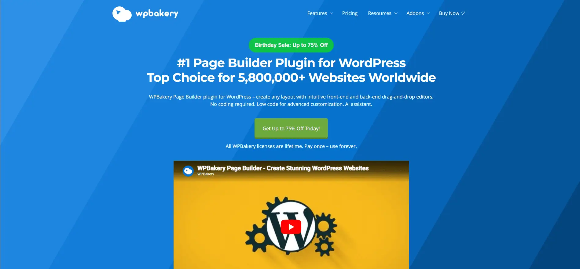WPBakery Frontend Editor Elements Window
