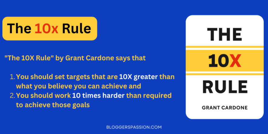 10x rule by grant cardone