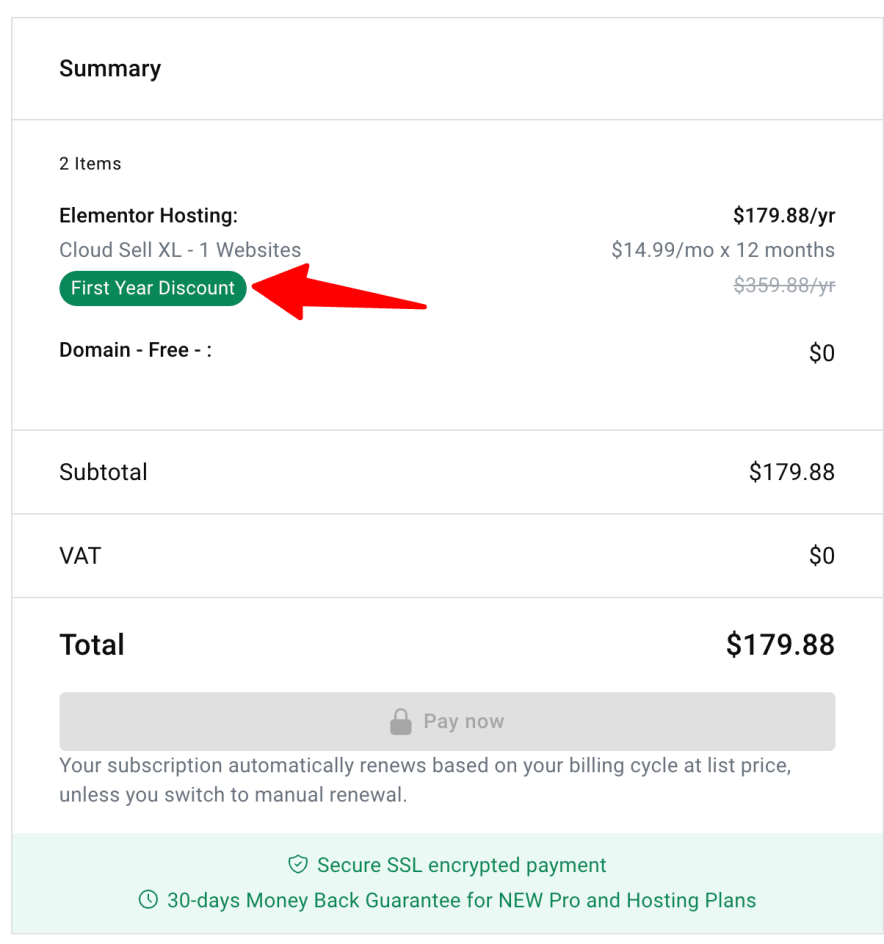 claim elementor coupon - no need to enter coupon code manually