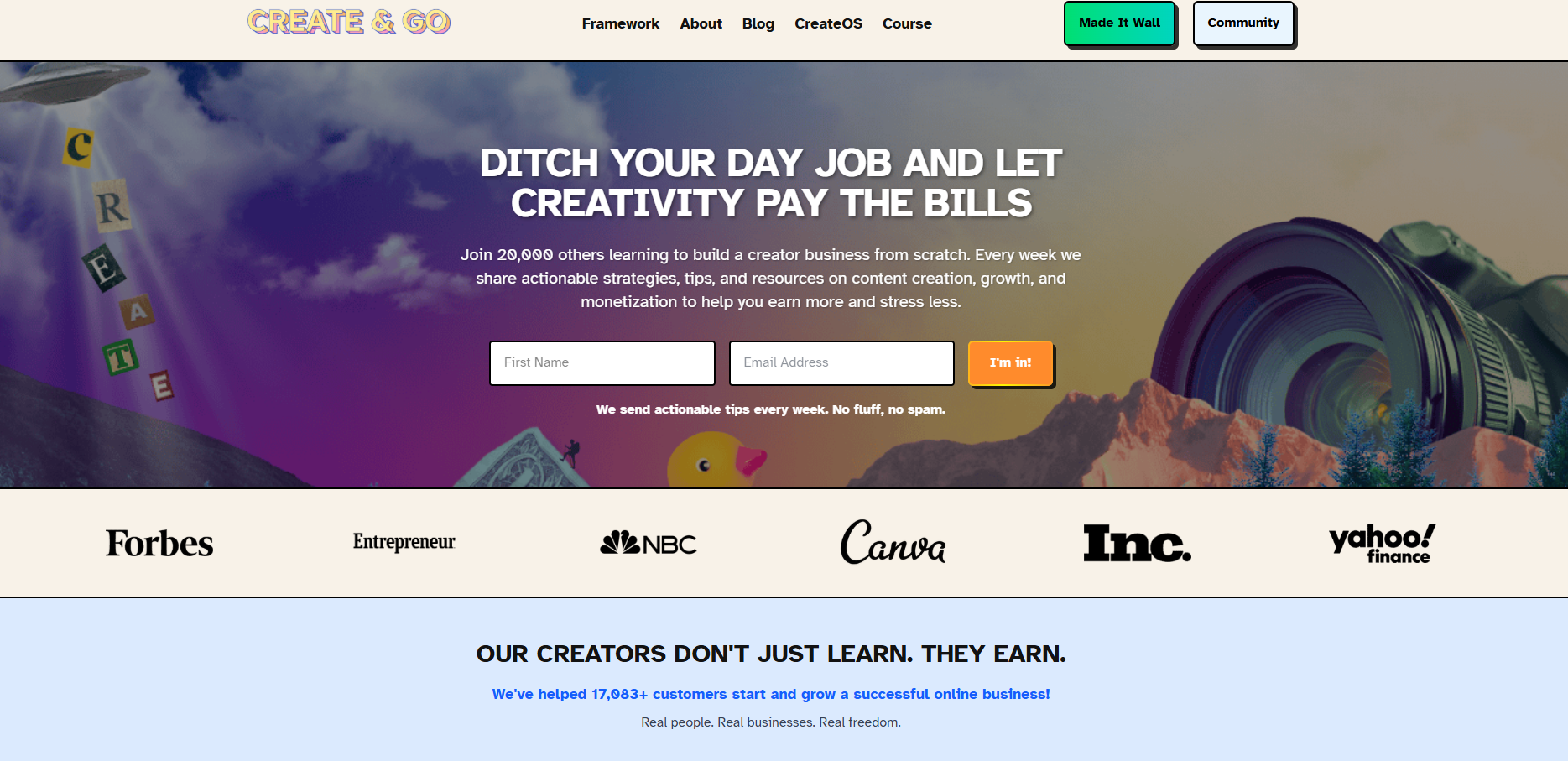 Create And Go Affiliate Marketing Blog