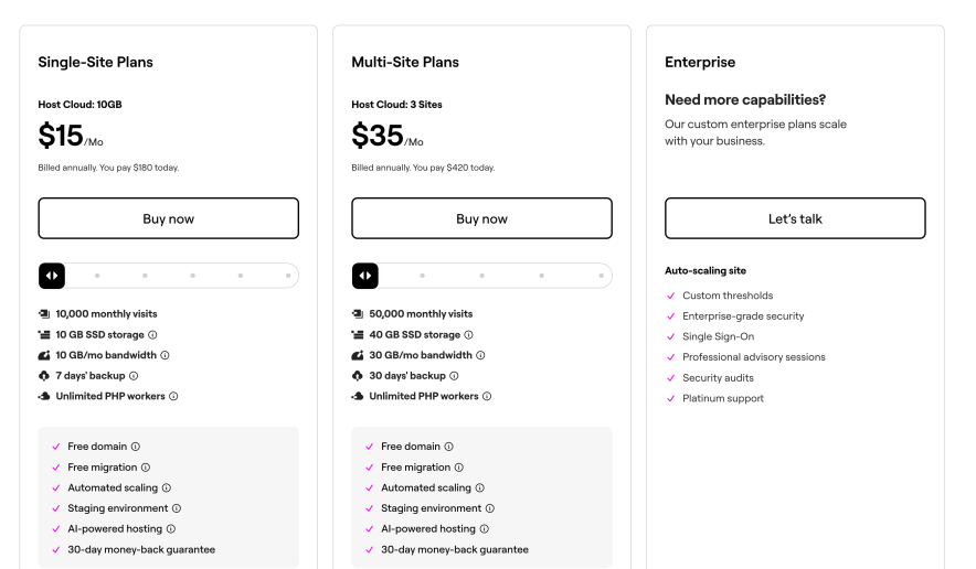 elementor hosting - live 75% sale is running