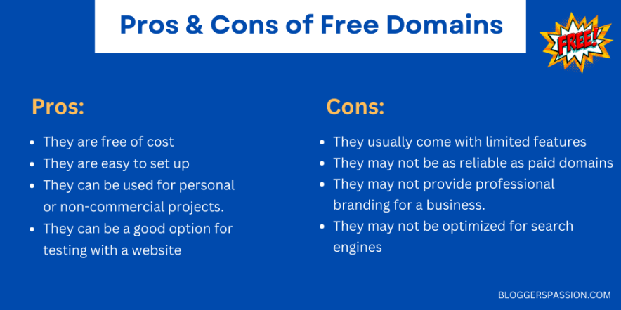 free domain pros cons