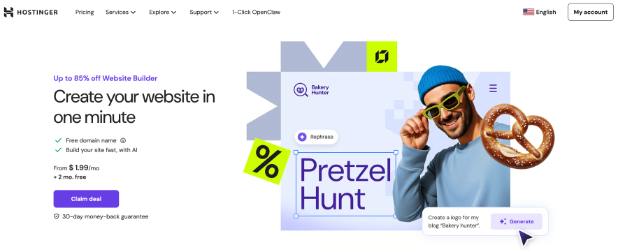 hostinger website builder