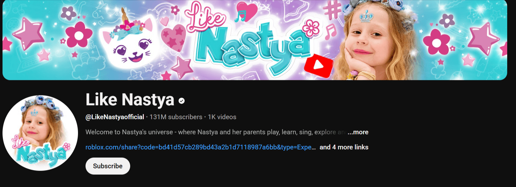 Like Nastya YouTube Like Nastya YouTube