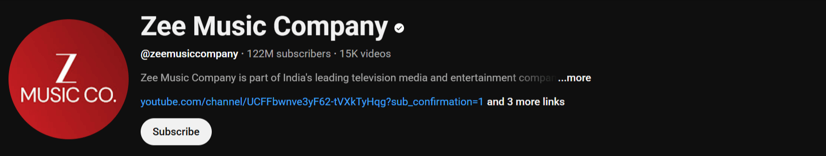 Zee Music Company Zee Music Company YouTube Channel