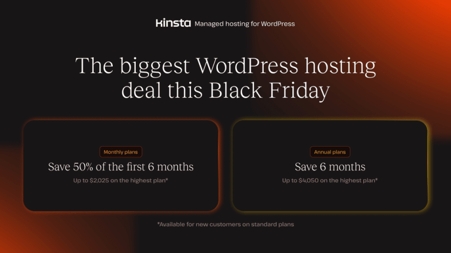 Step 1 click here to visit Kinsta official Black Friday deal page