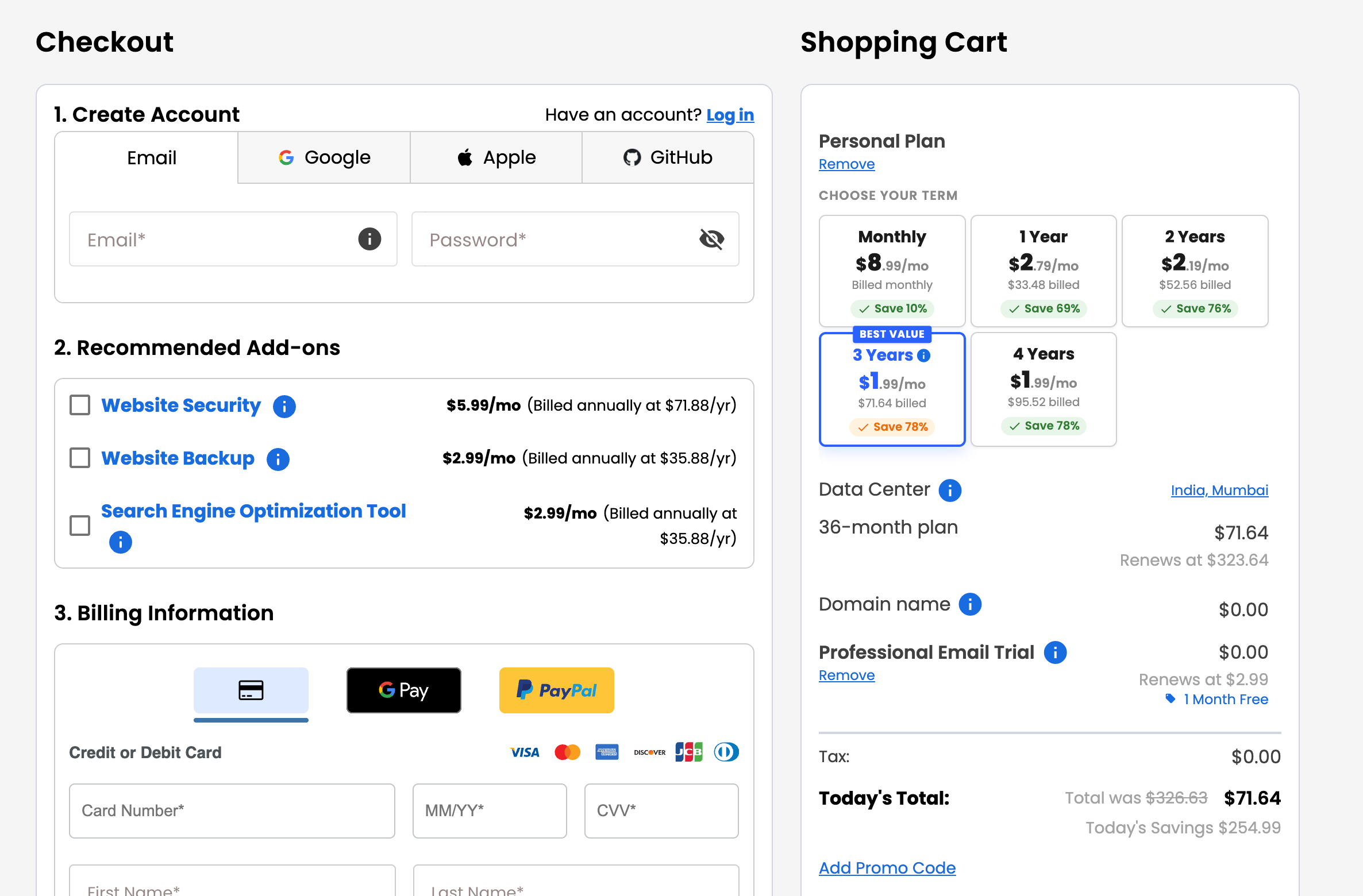 bluehost pricing after coupon code applied
