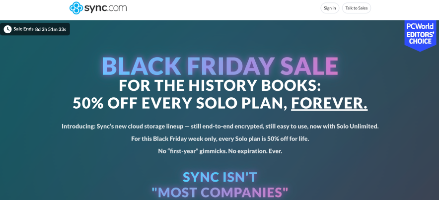 sync black friday