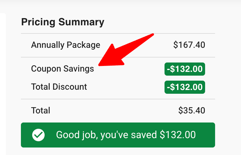 the greengeeks coupon code will apply automatically