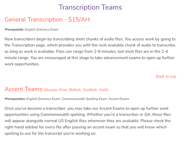 transcription jobs