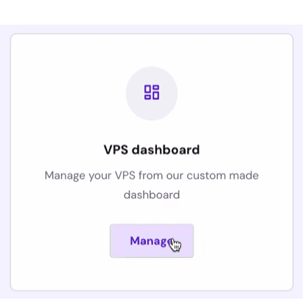 accessing a hostinger vps dashboard