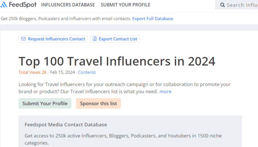top 100 travel influencers feedspot
