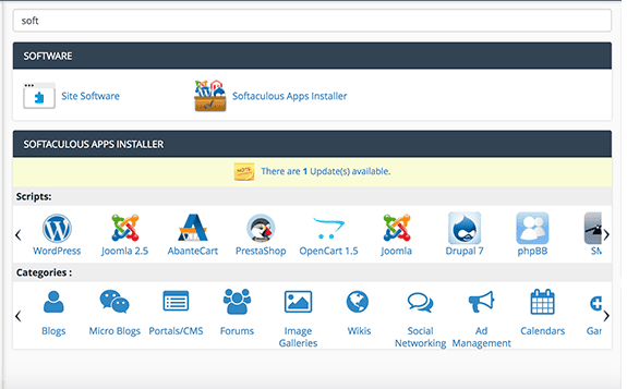 wordpress installation using cpanel liquid web softaculous