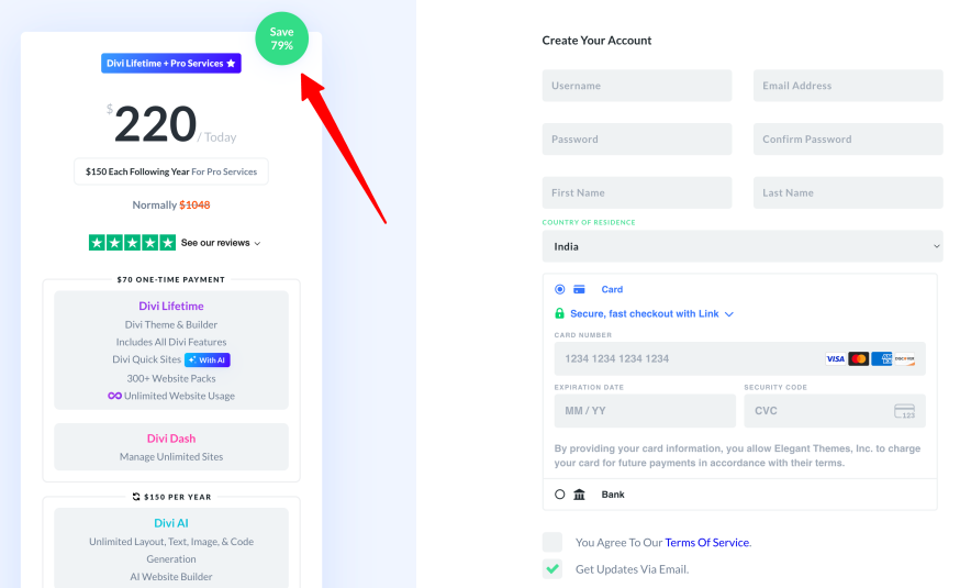 divi promo code has been activated