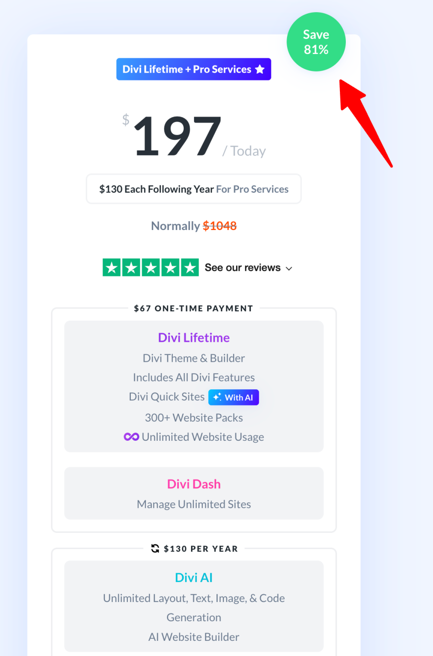 divi promo code has been activated