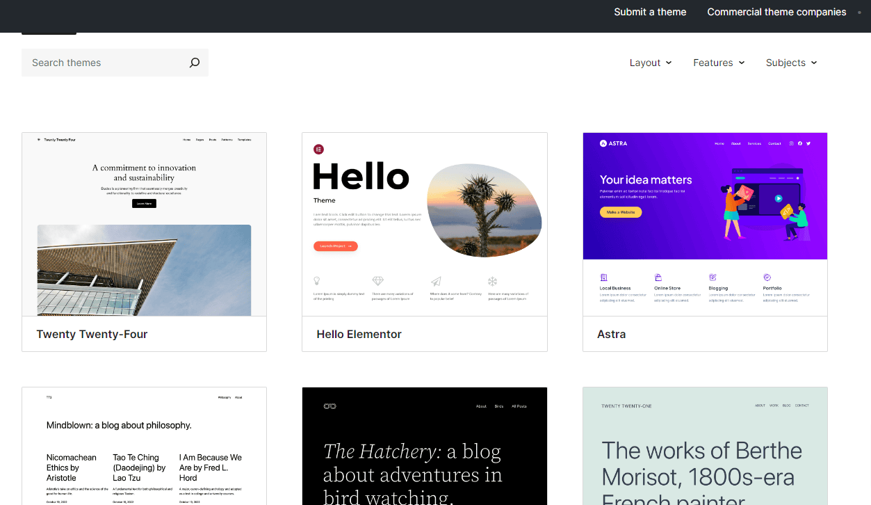 WordPress Themes