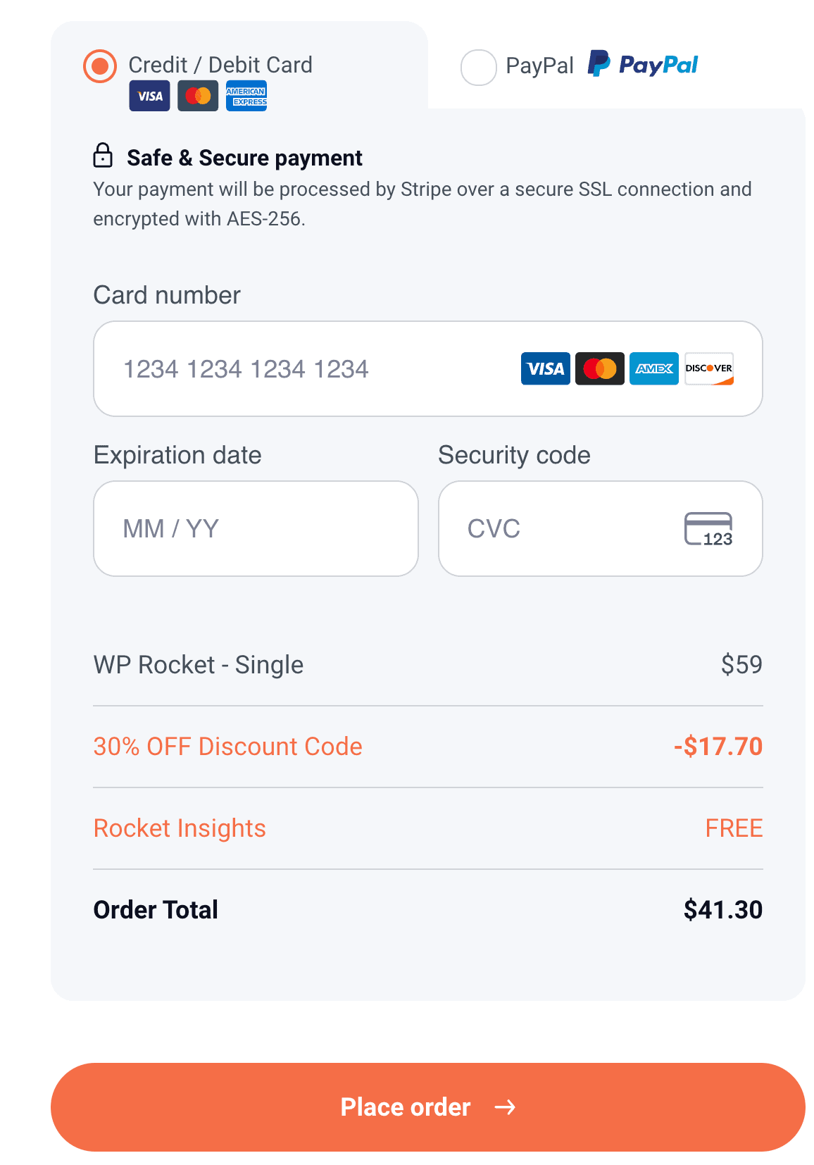 You should see a message on your screen indicating that the WP Rocket coupon code has been successfully applied