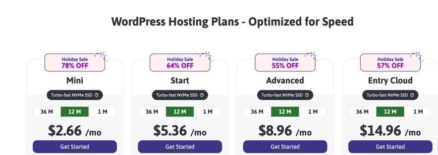 Step 2 Pick Your Preferred Hosting Plan