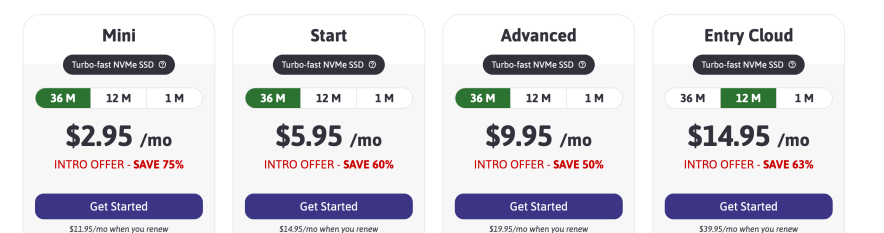 Step 2 Pick Your Preferred Hosting Plan