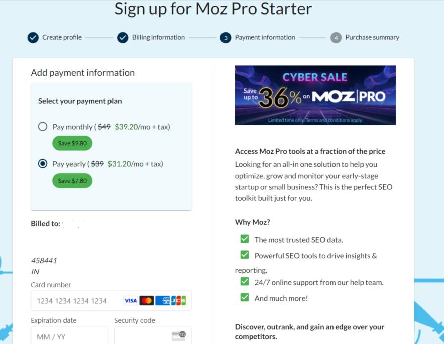 Step 3 Claim Moz Black Friday Offer