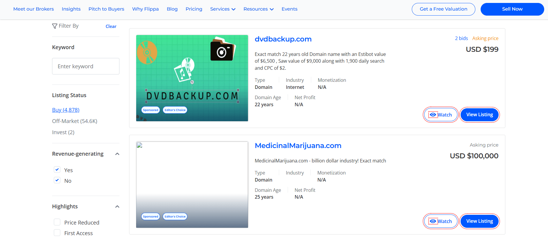 buy domain names for sale flippa buy domain names for sale flippa