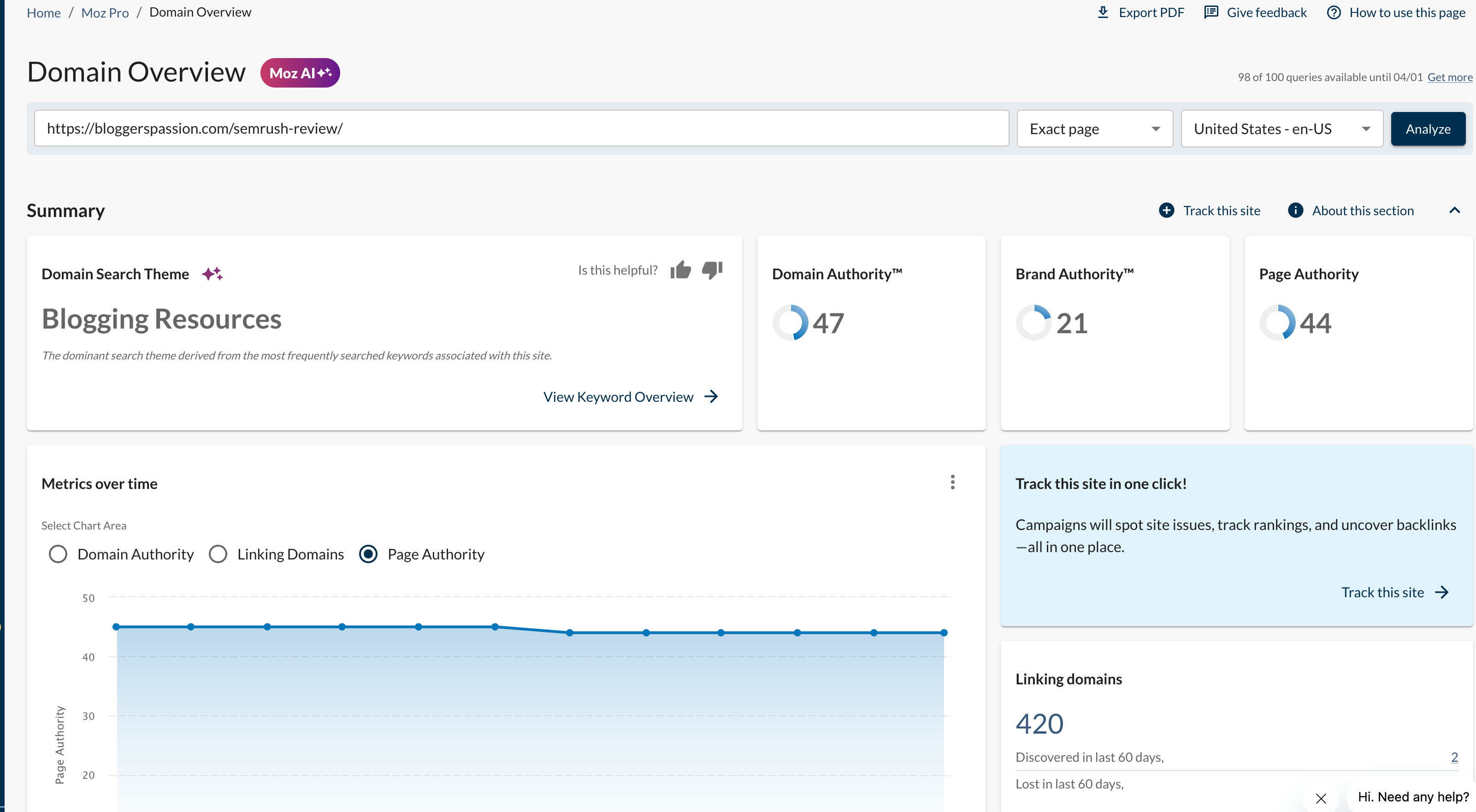 domain overview repot