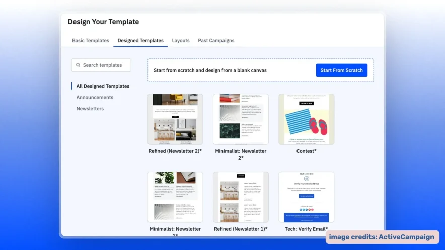 active campaign templates