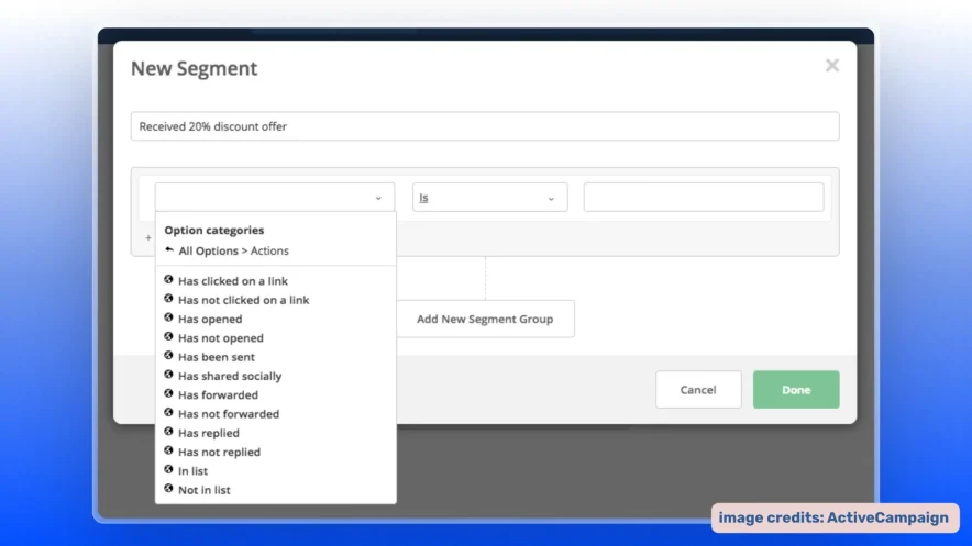 activecampaign segmentation