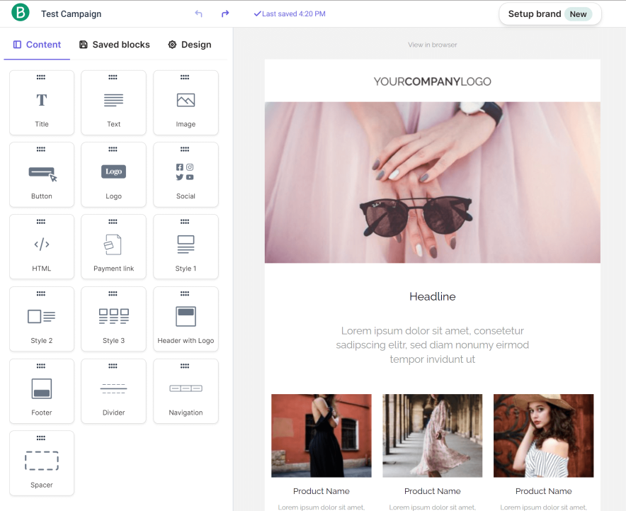 brevo email editor workflow