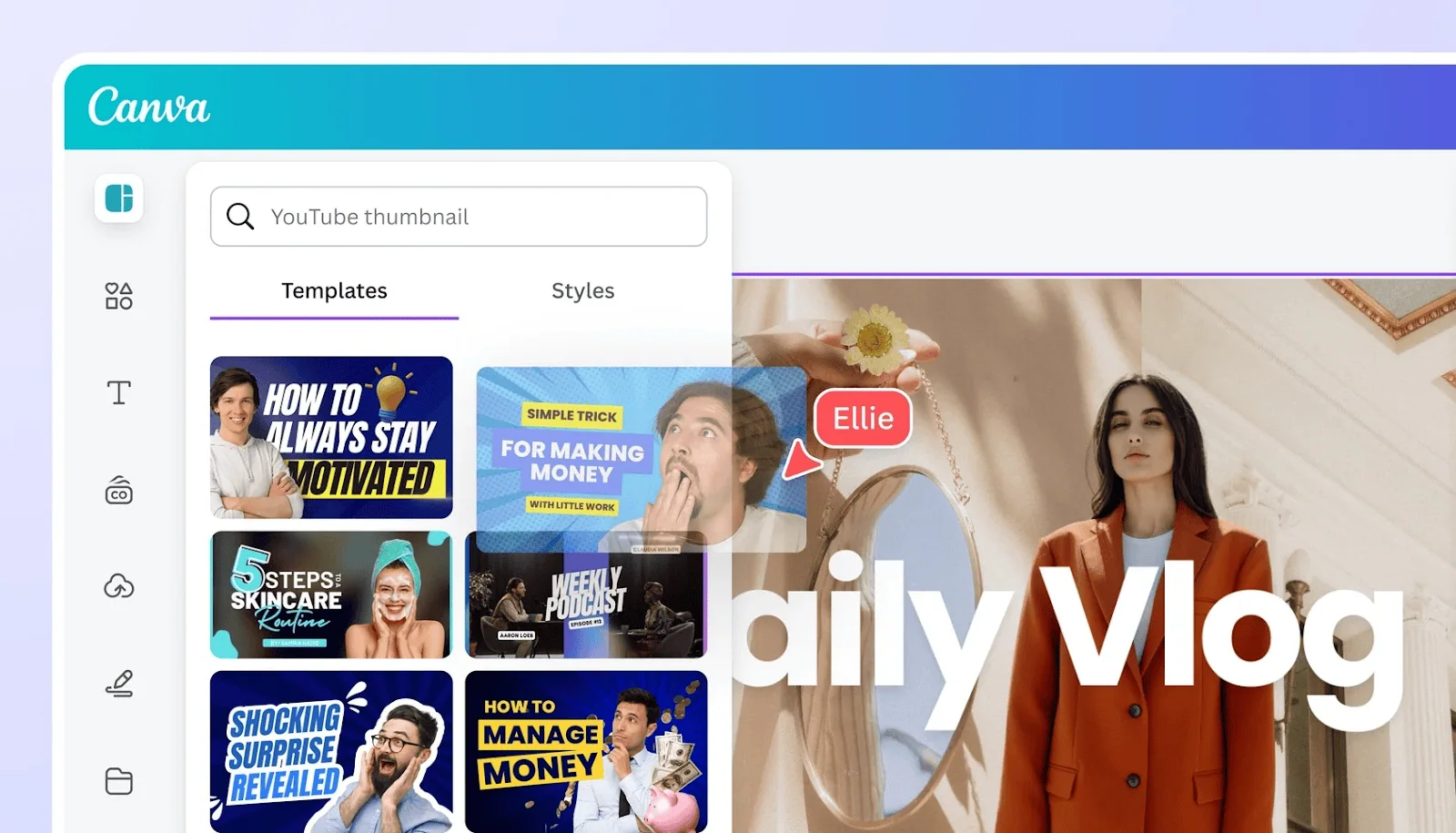 canva thumbnails