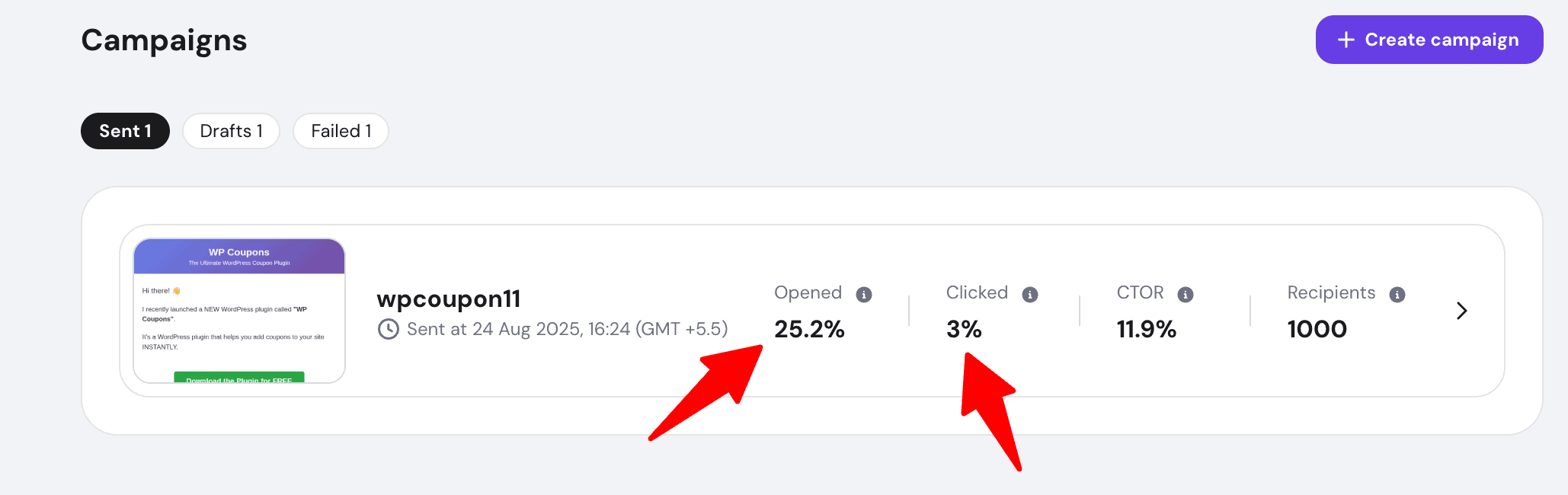 hostinger reach click rate