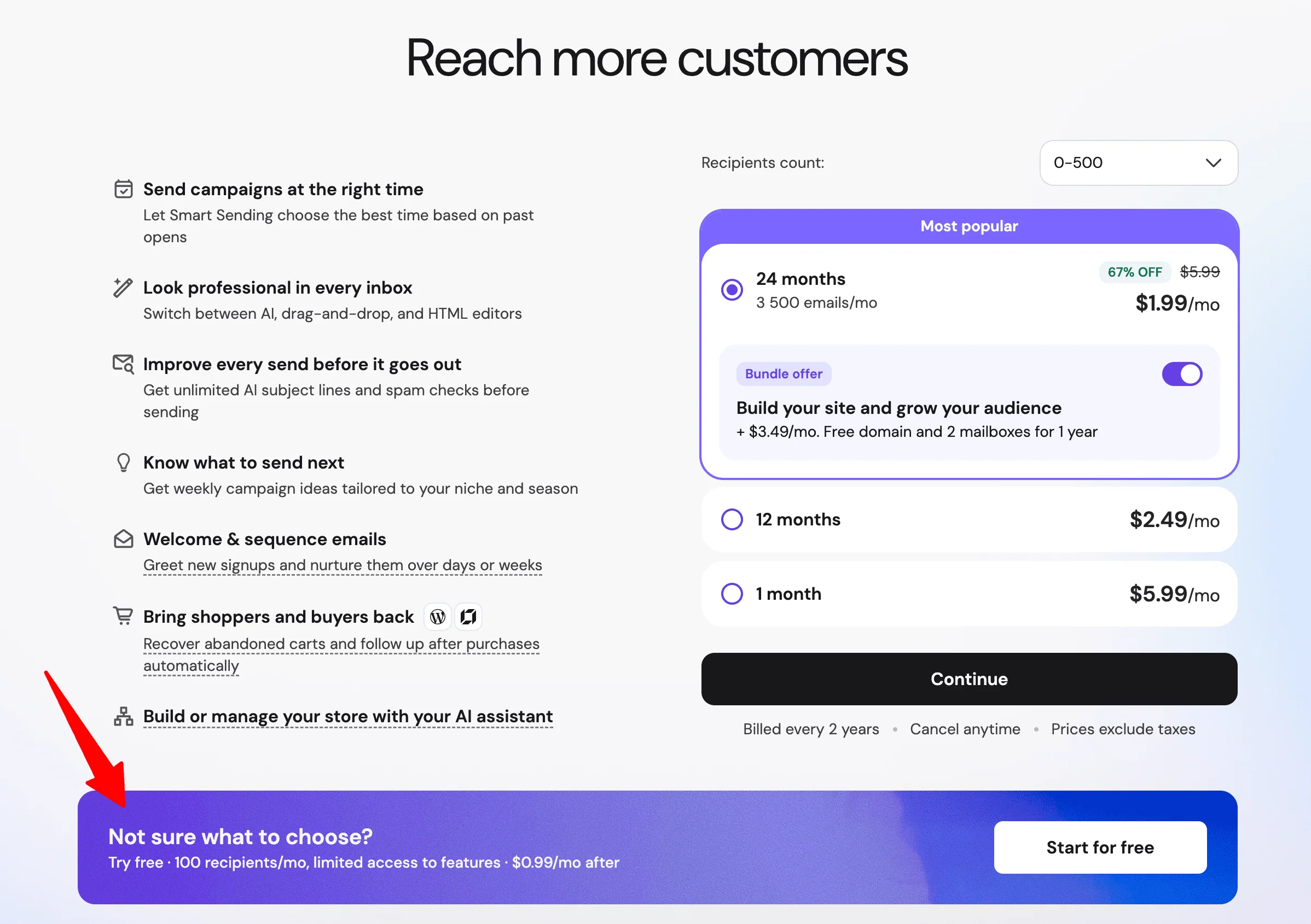 hostinger reach pricing