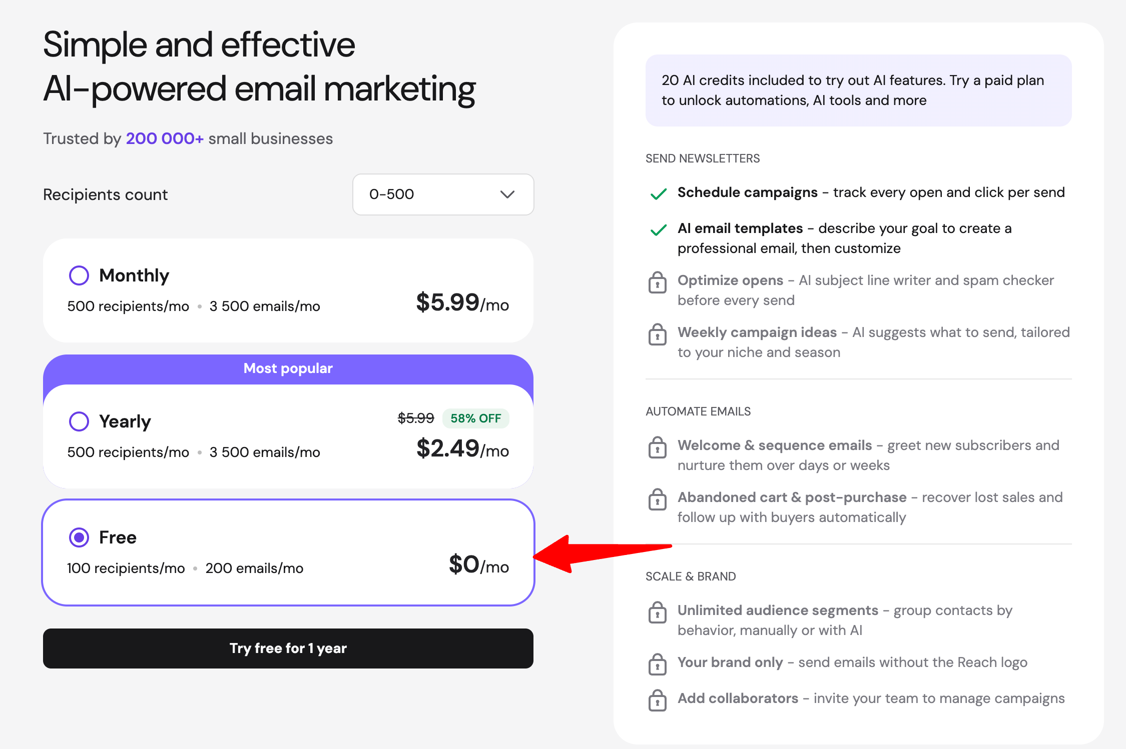 hostinger reach pricing