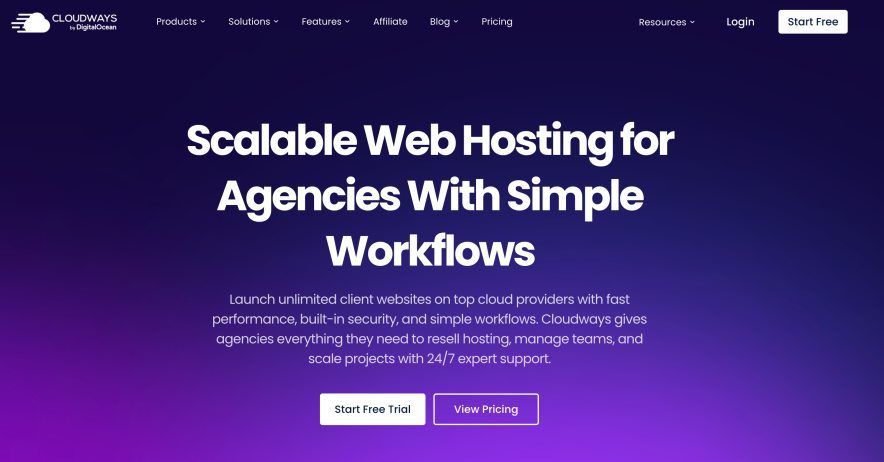 5. Cloudways - Best Cloud WordPress Agency Hosting for Maximum Scalability