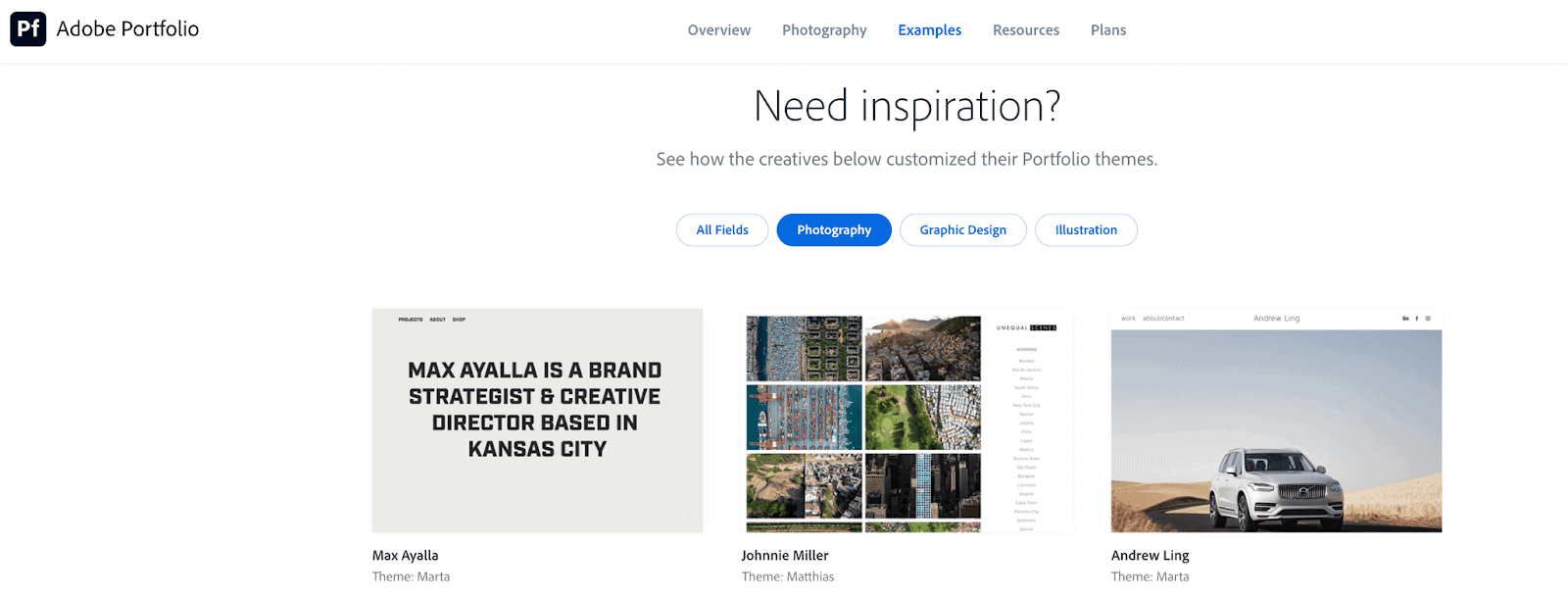 Adobe Portfolio