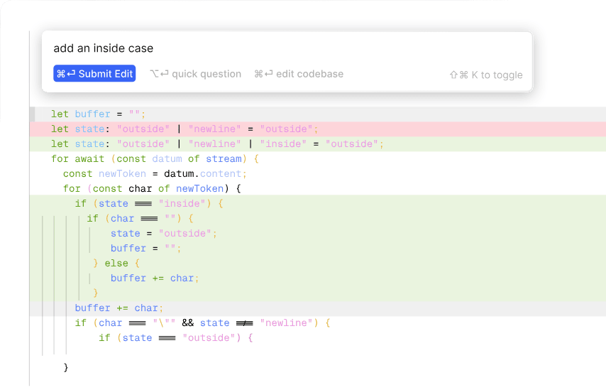 Inline Edits