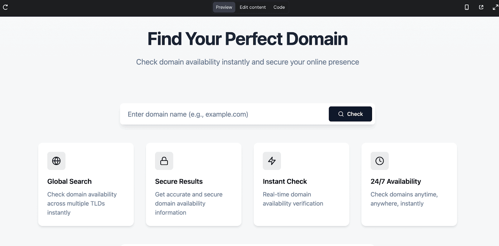 domain availability tool