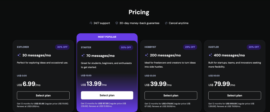 hostinger horizons pricing