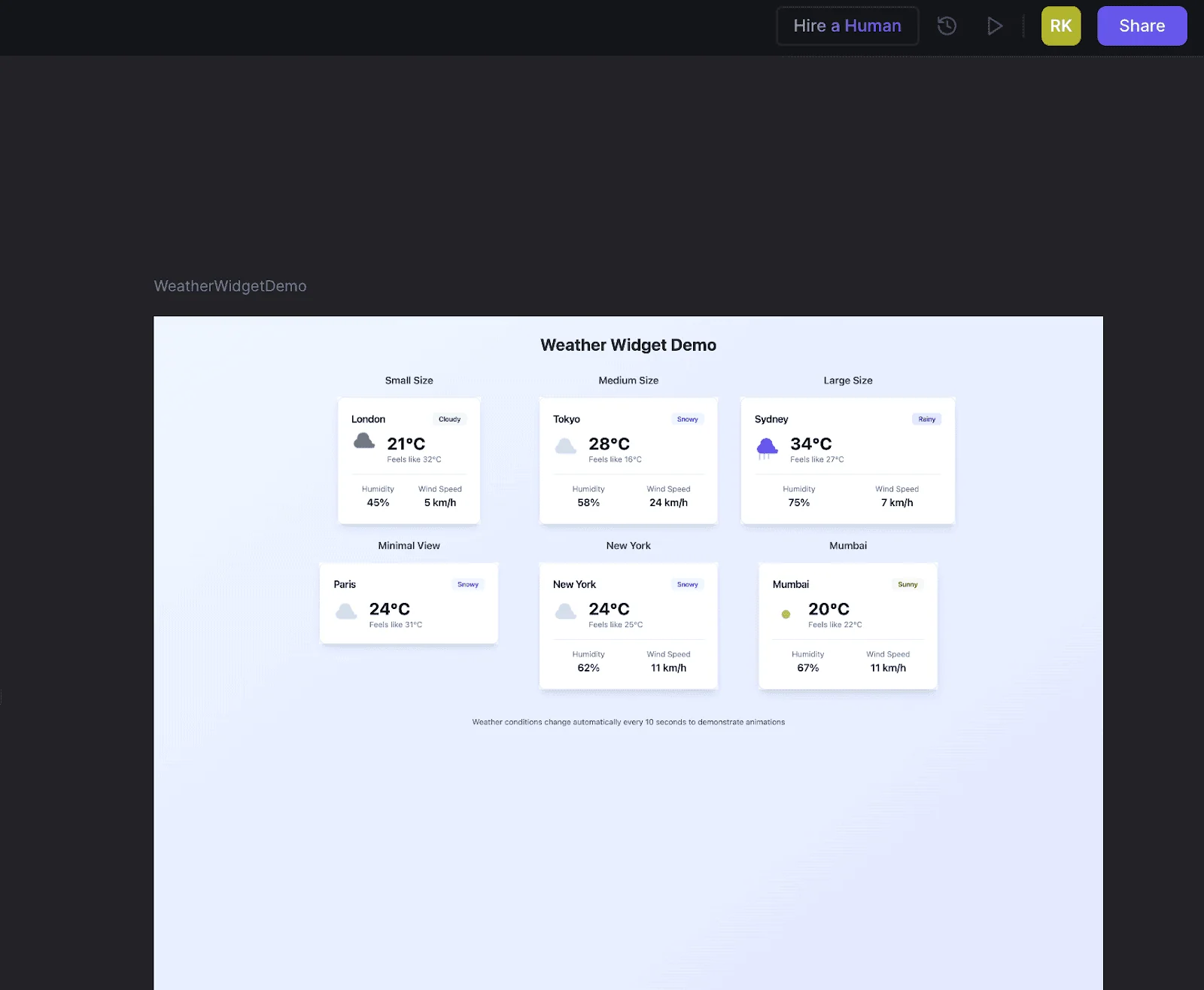 widget